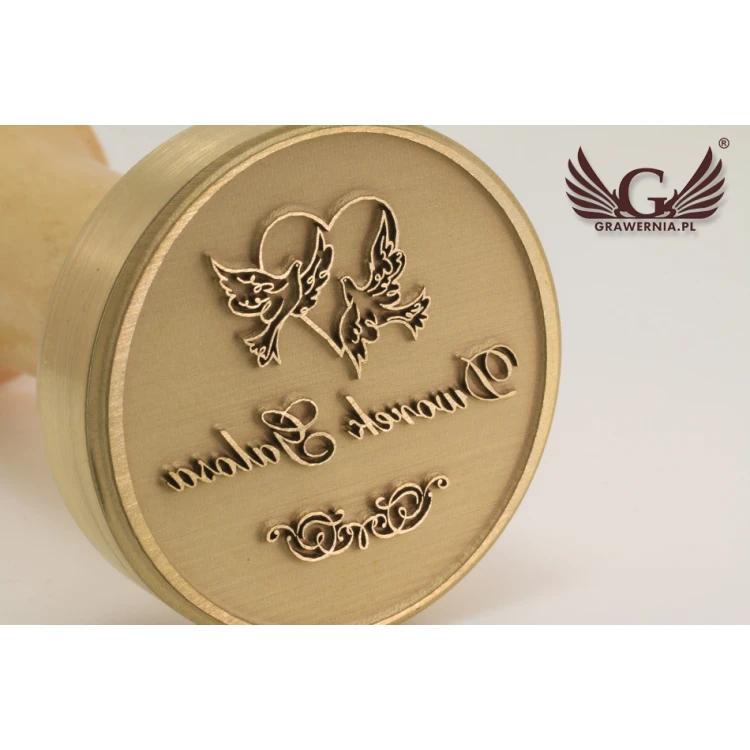 Decorative Seal for Ink Stamping - Diameter 38mm