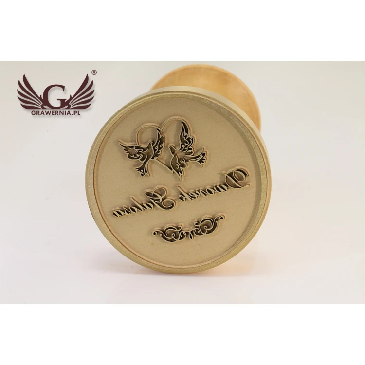 Decorative Seal for Ink Stamping - Diameter 38mm
