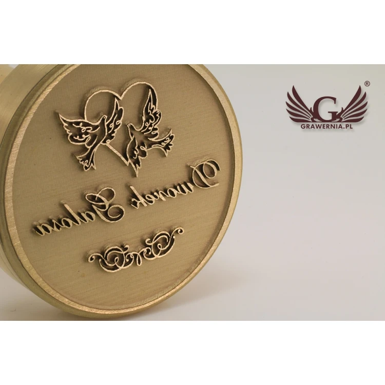 Decorative Seal for Ink Stamping - Diameter 38mm