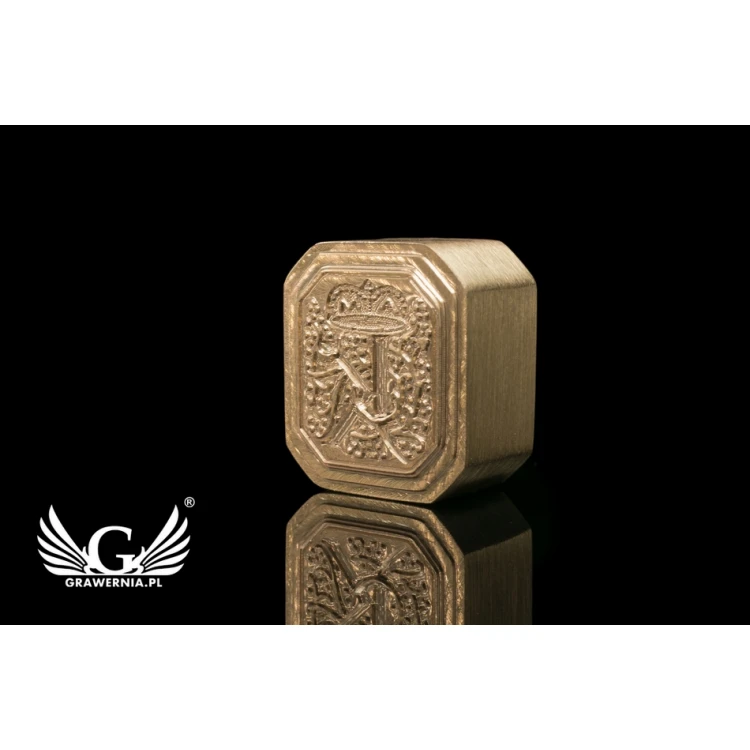 Brass Wax Seal Stamp - CNC - dim. 16x18mm - CNC076