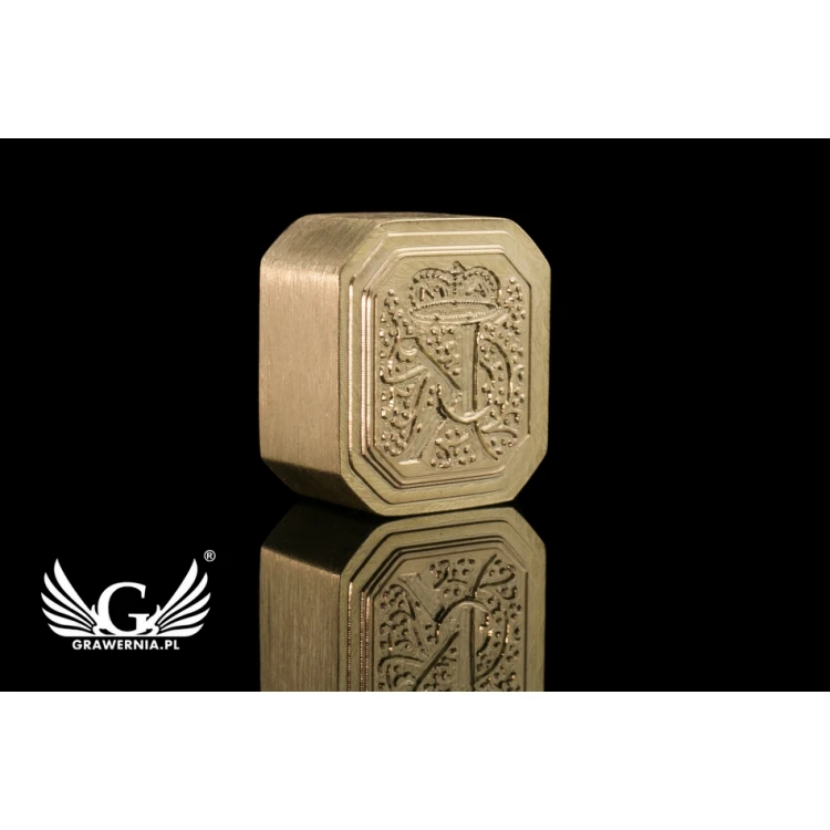 Brass Wax Seal Stamp - CNC - dim. 16x18mm - CNC076