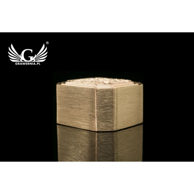Brass Wax Seal Stamp - CNC - dim. 16x18mm - CNC076