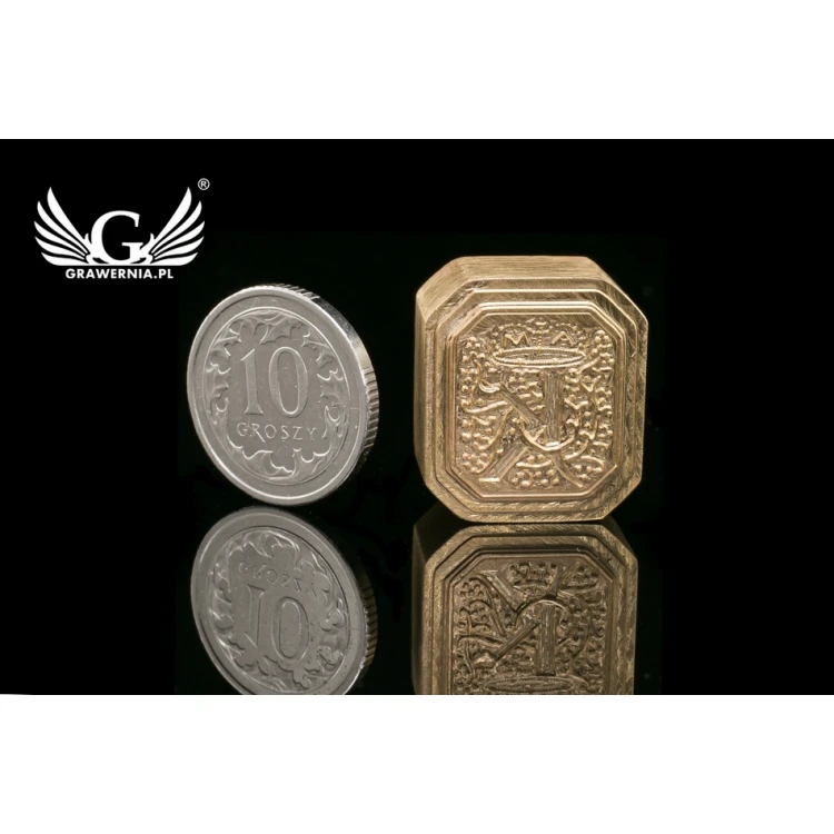 Brass Wax Seal Stamp - CNC - dim. 16x18mm - CNC076