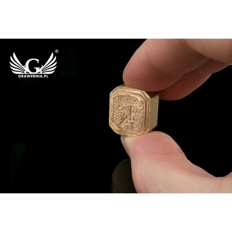 Brass Wax Seal Stamp - CNC - dim. 16x18mm - CNC076