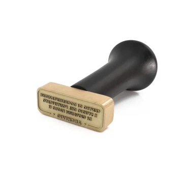 Brass Stamp for Ink Imprinting - Dimensions: 42x17mm - FIB082