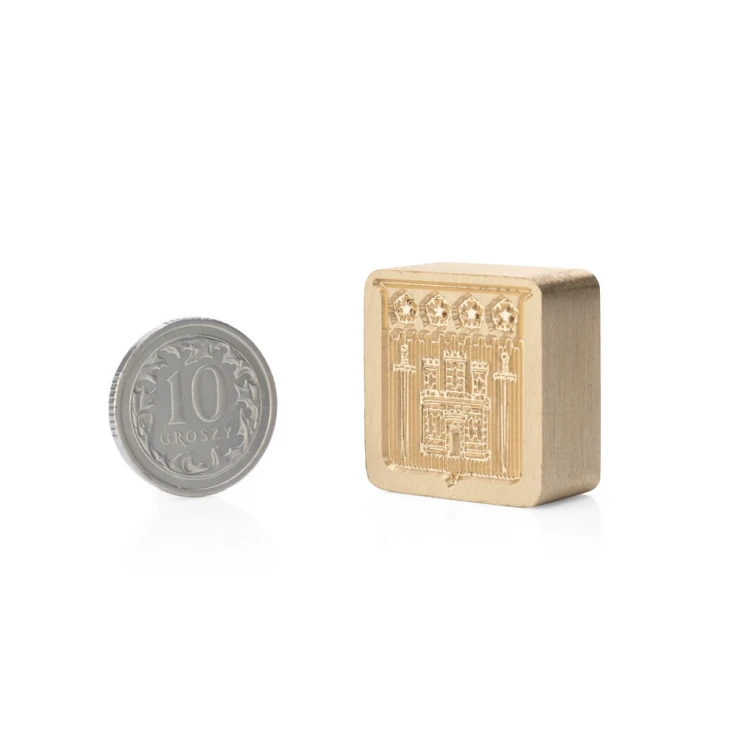 Brass Wax Seal Stamp - CNC - dim. 20x21mm - CNC102