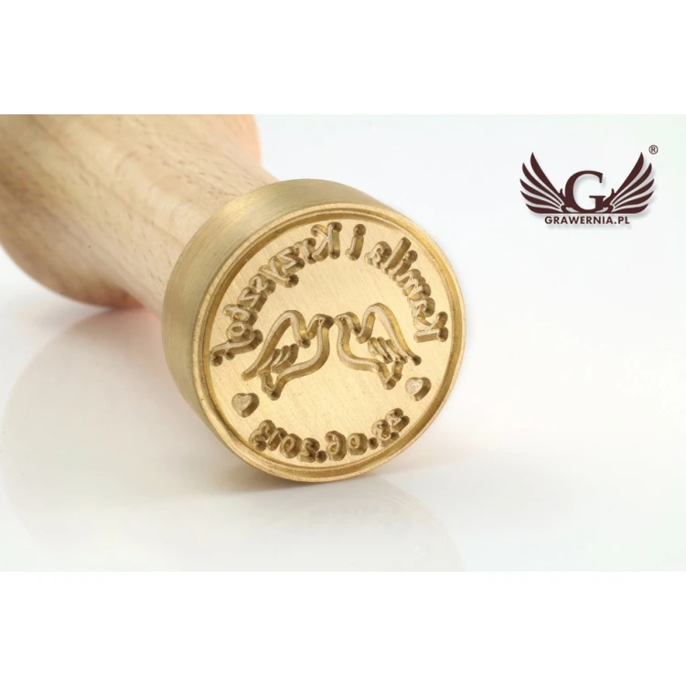 Wedding Stamp for Wax Sealing - CNC - Diameter 24mm