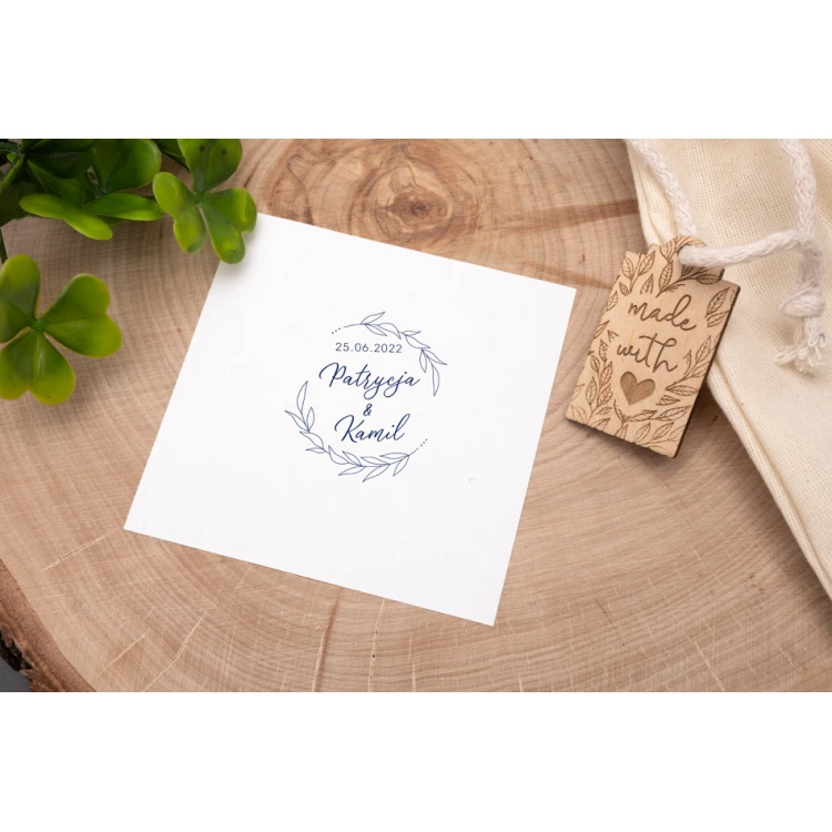 Wedding Stamp for Ink Imprinting - Handle Diameter 50mm - STS006