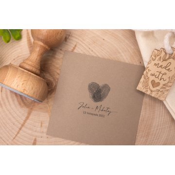 Wedding Stamp for Ink Imprinting - Handle Diameter 50mm - STS011