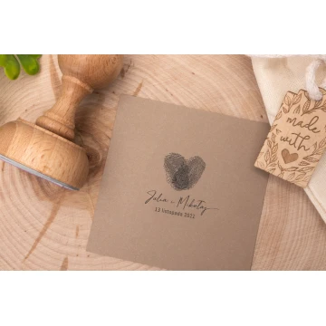 Wedding Stamp for Ink Imprinting - Handle Diameter 50mm - STS011