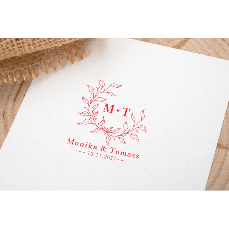 Wedding stamp for ink imprinting - grip diameter 50mm - STS013