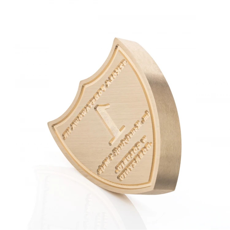 Shield Stamp for Embossing in Lacquer - CNC - dim. 40x45mm - CNC106