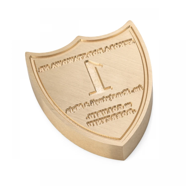 Shield Stamp for Embossing in Lacquer - CNC - dim. 40x45mm - CNC106