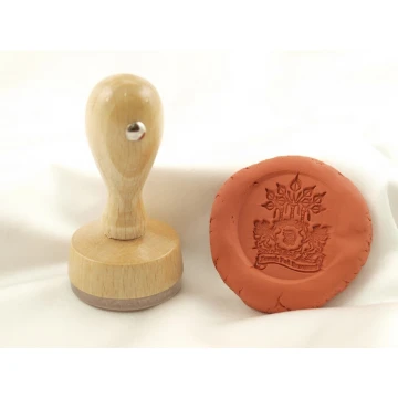 Acrylic Stamp 40mm Engraving Depth about 1mm - Wooden Handle