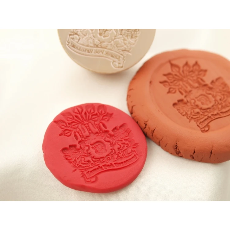Acrylic Stamp 40mm Engraving Depth about 1mm - Wooden Handle