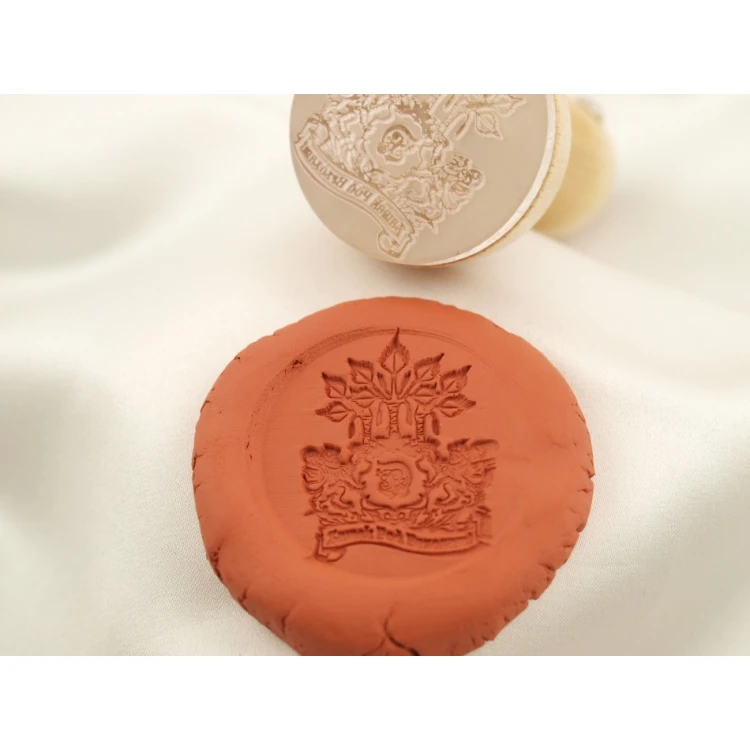 Acrylic Stamp 40mm Engraving Depth about 1mm - Wooden Handle