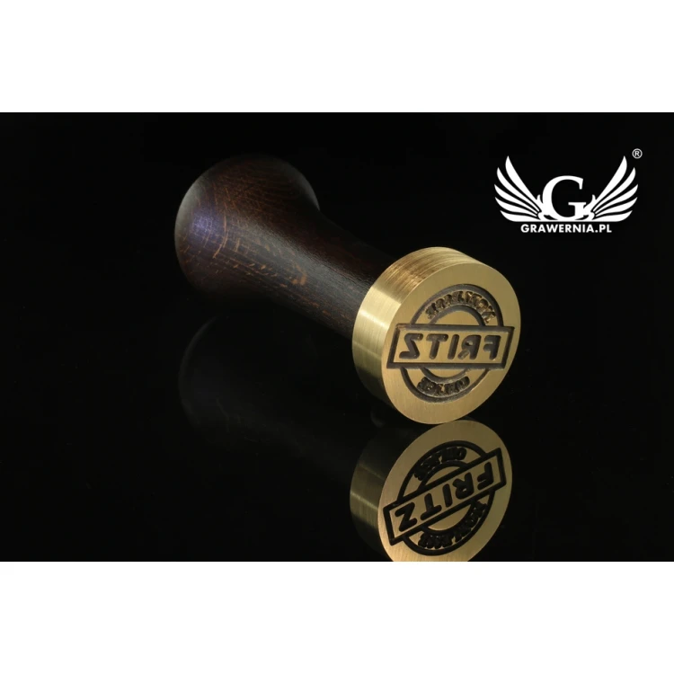 Stamp with logo for wax - diameter: 32mm - CNC