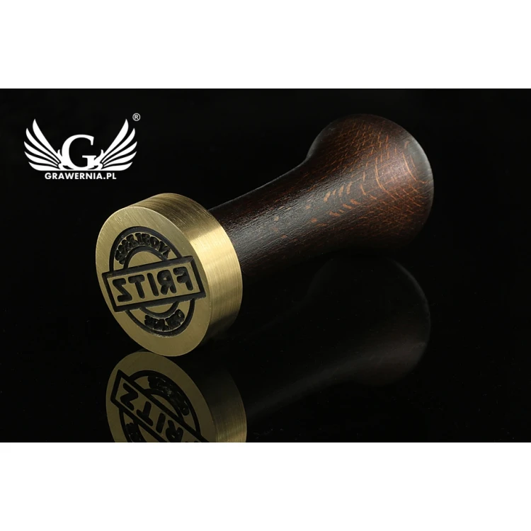 Stamp with logo for wax - diameter: 32mm - CNC