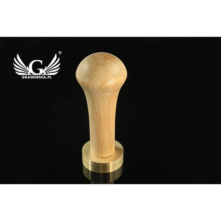 Stamp with logo for wax - diameter: 32mm - CNC
