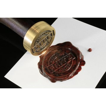 Stamp with logo for wax - diameter: 32mm - CNC
