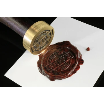 Stamp with logo for wax - diameter: 32mm - CNC
