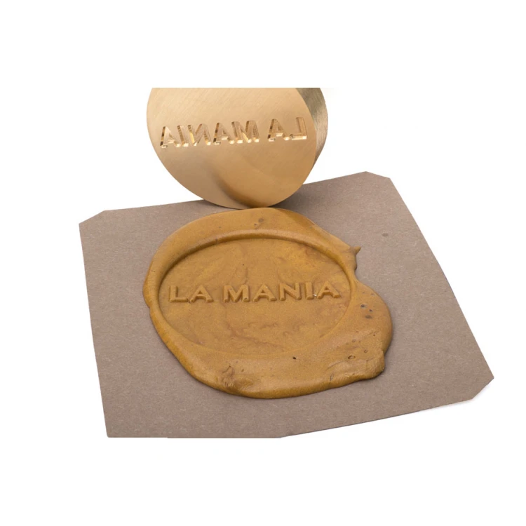 Stamp with logo for wax sealing - CNC - diameter 40mm - CNC101