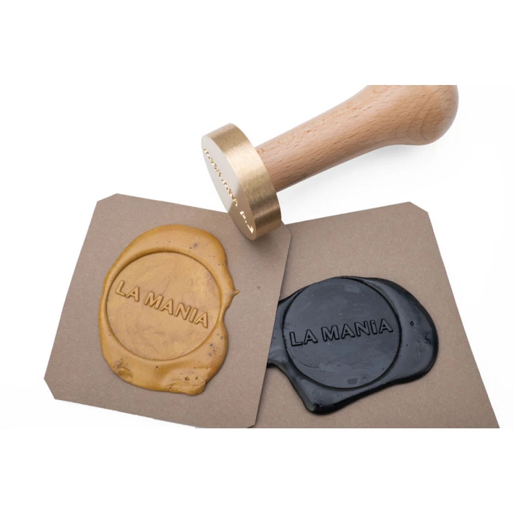 Stamp with logo for wax sealing - CNC - diameter 40mm - CNC101