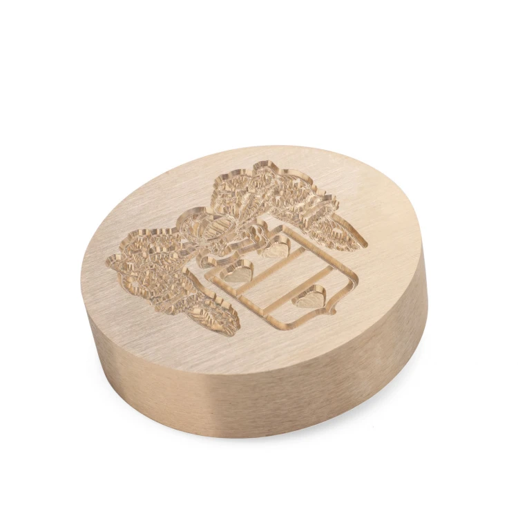 Stamp with logo for wax sealing - CNC - diameter 38mm - CNC109