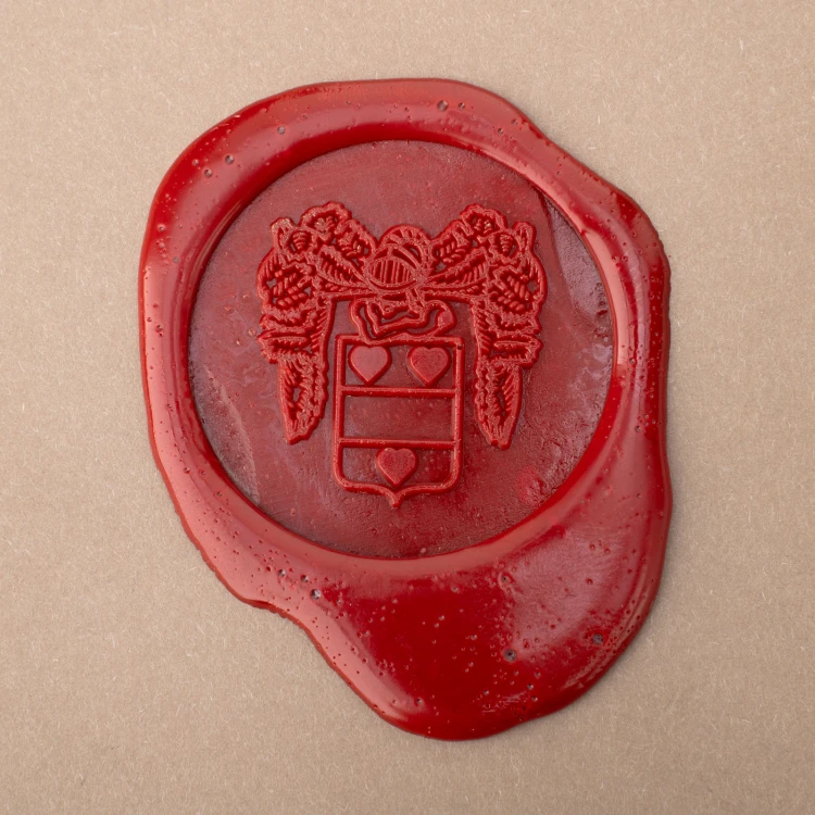 Stamp with logo for wax sealing - CNC - diameter 38mm - CNC109