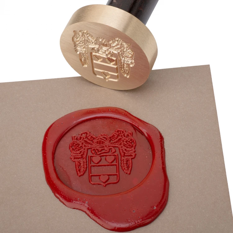 Stamp with logo for wax sealing - CNC - diameter 38mm - CNC109
