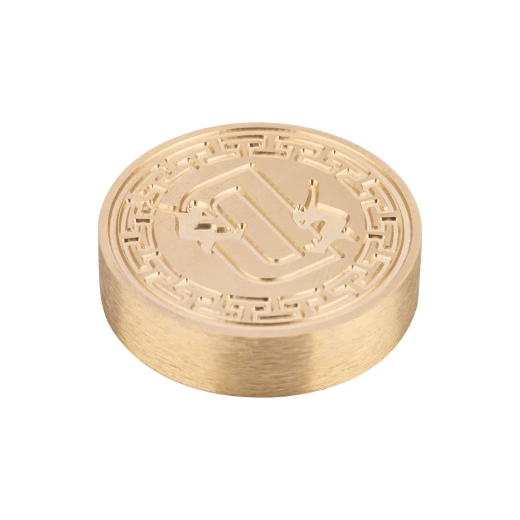 Stamp with logo for wax sealing - CNC - diameter 38mm - CNC112