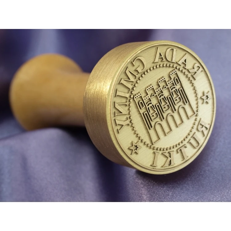 Brass Stamp 38mm Engraving Depth Approximately 0.7mm