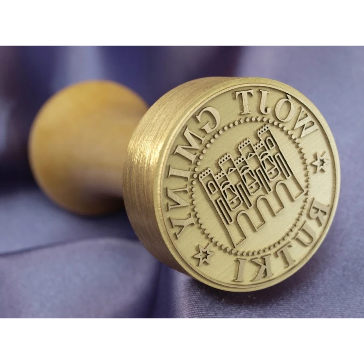 Brass Stamp 38mm Engraving Depth Approximately 0.7mm