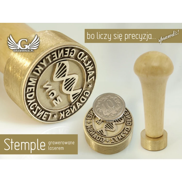 Brass Stamp - Diameter 25mm Engraving Depth Approximately 0.8mm