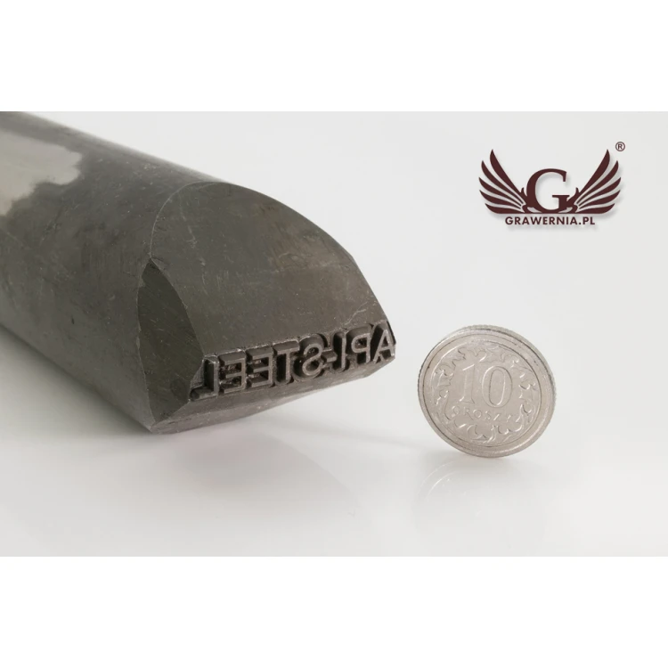 Steel stamp for metal punching - imprint dimensions 3.5x25.6mm - CNC066