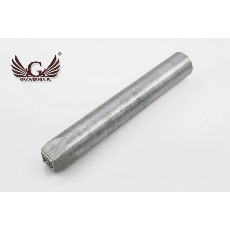 Steel stamp for metal punching - imprint dimensions 10x10mm - CNC068