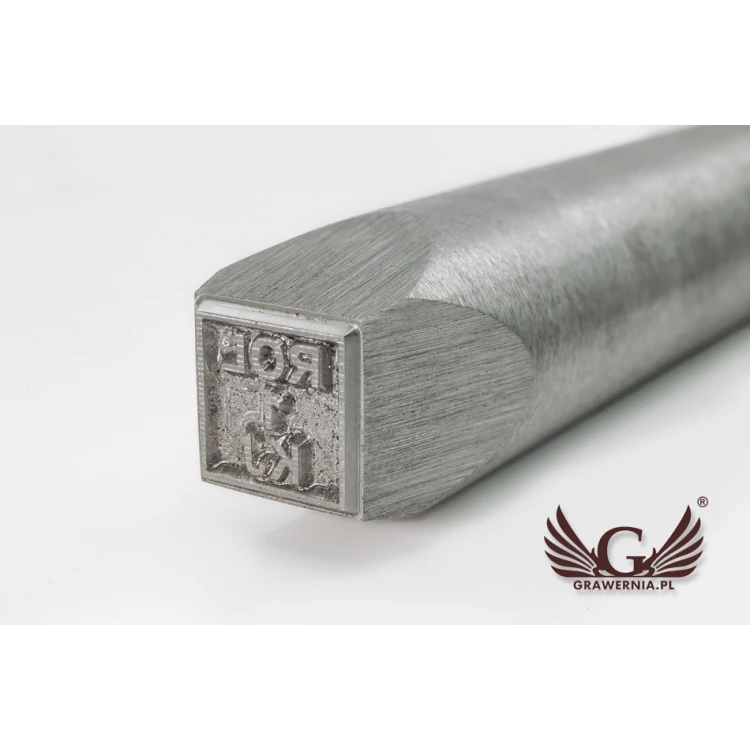 Steel stamp for metal punching - imprint dimensions 10x10mm - CNC068