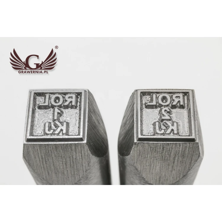 Steel stamp for metal punching - imprint dimensions 10x10mm - CNC068