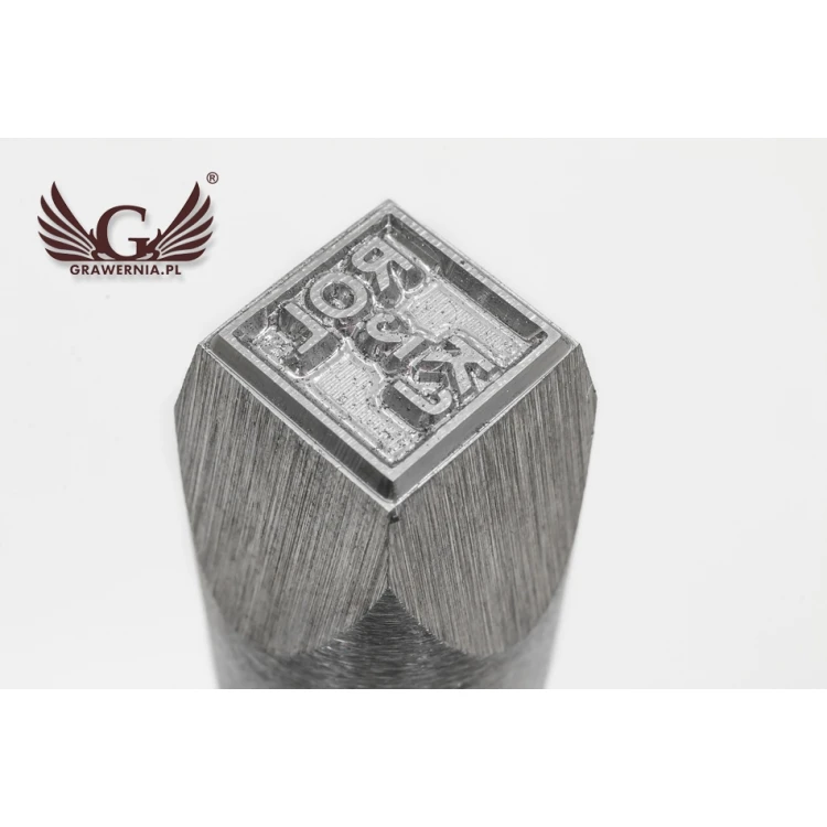 Steel stamp for metal punching - imprint dimensions 10x10mm - CNC068