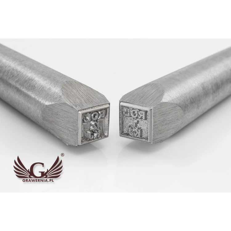Steel stamp for metal punching - imprint dimensions 10x10mm - CNC068
