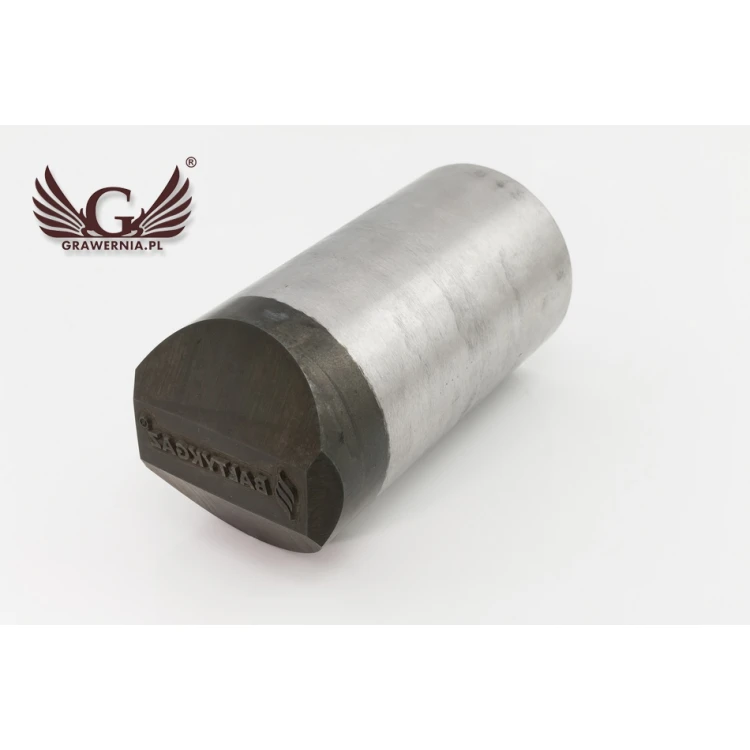 Steel stamp for metal punching - imprint dimensions 38x10mm - CNC069