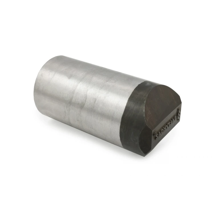 Steel stamp for metal punching - imprint dimensions 38x10mm - CNC069
