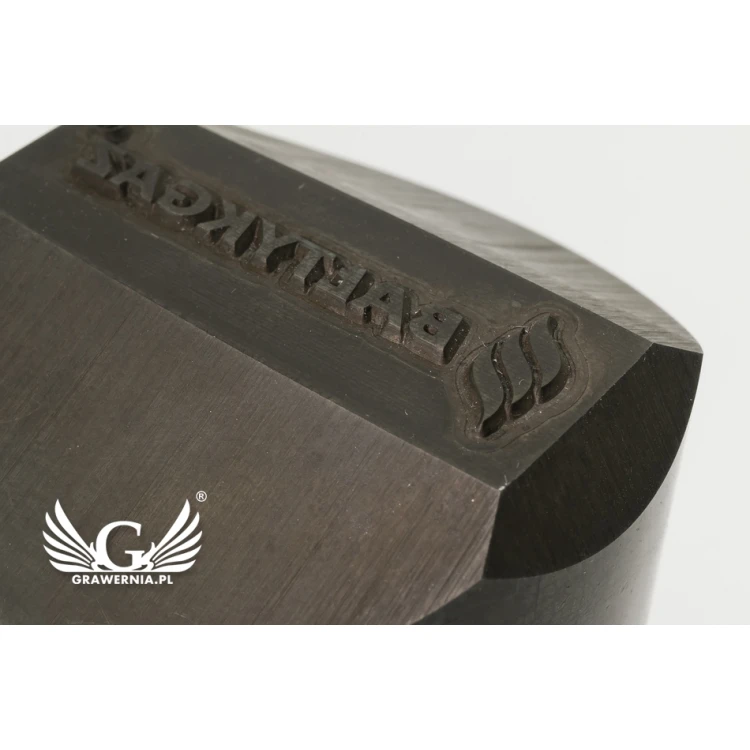 Steel stamp for metal punching - imprint dimensions 38x10mm - CNC069