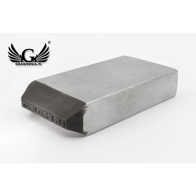 Steel stamp for metal punching - imprint dimensions 40x3.3mm - CNC073