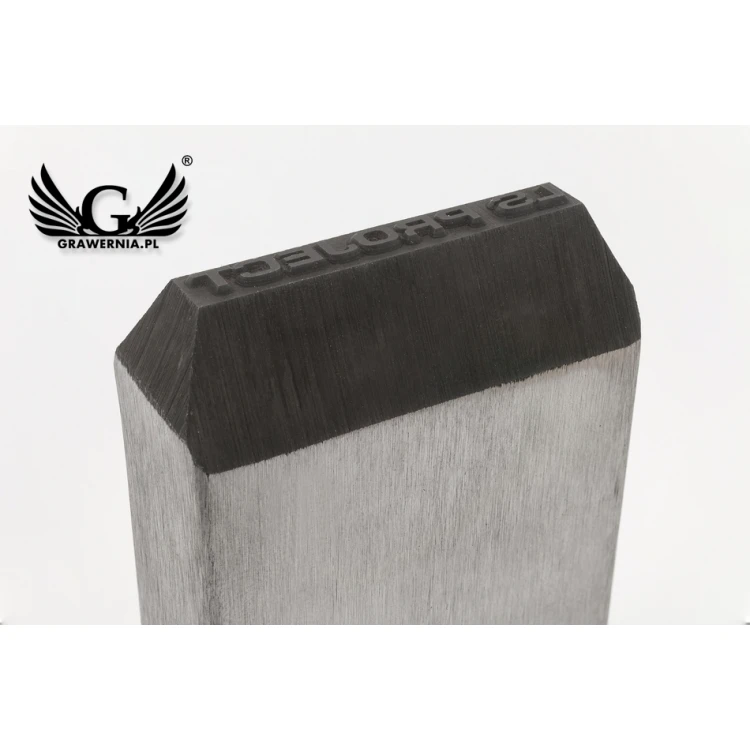 Steel stamp for metal punching - imprint dimensions 40x3.3mm - CNC073