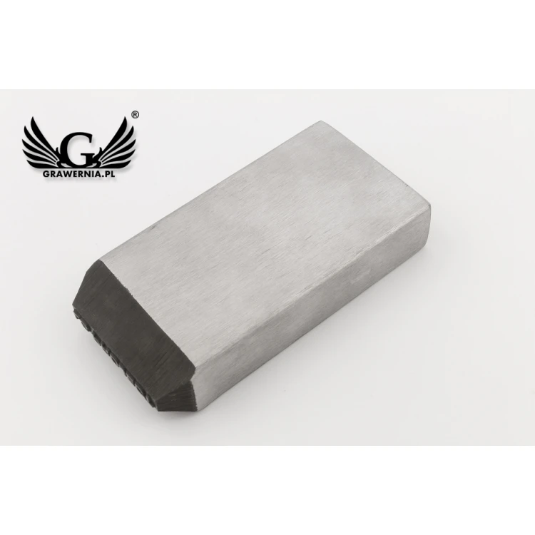 Steel stamp for metal punching - imprint dimensions 40x3.3mm - CNC073