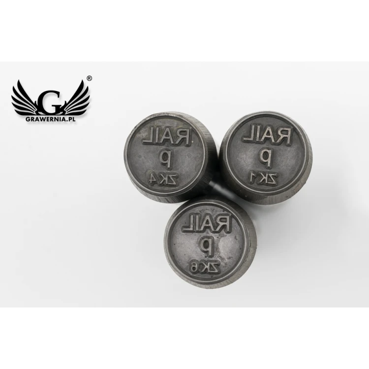 Steel stamp for metal punching - imprint diameter 15mm - CNC077