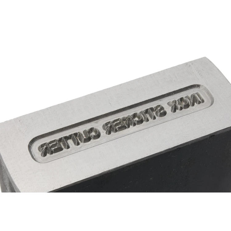 Steel stamp for metal punching - imprint dimensions 30X3mm - CNC090