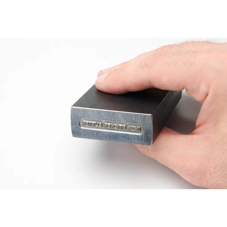 Steel stamp for metal punching - imprint dimensions 30X3mm - CNC090