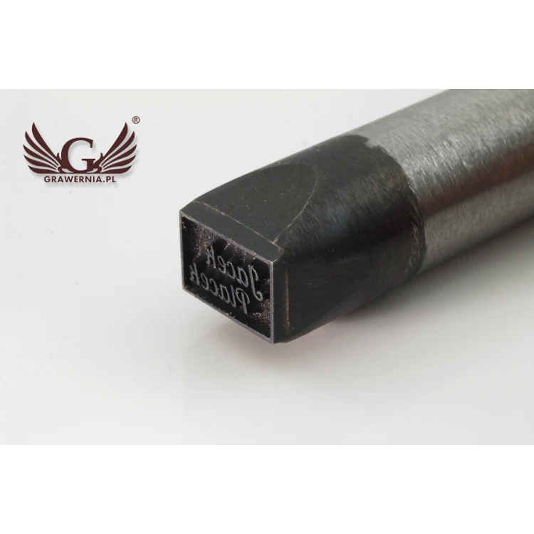 Steel stamp for metal punching - imprint size 11.53x7.8mm - LASER